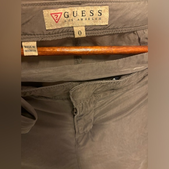 Y2K Guess low rise green Cargo pants size 0 with the bow - Picture 12 of 13